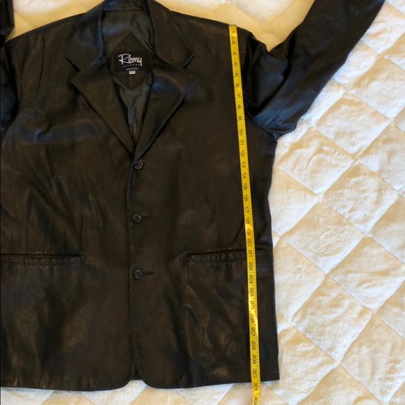 Remy black leather blazer - Picture 7 of 13